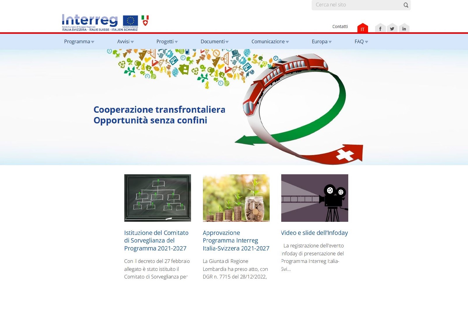 Home page sito Autorità di Gestione 2014-2020